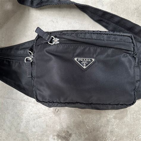 black large classic belt pouch prada|prada bum belt bag.